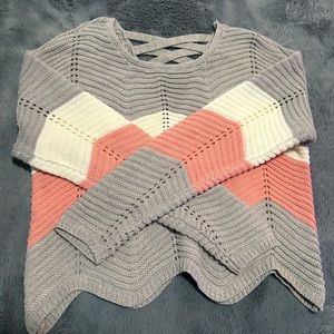 knit cropped sweater.